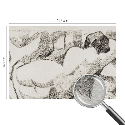 Fotobehang vliesbehang Een liggende figuur