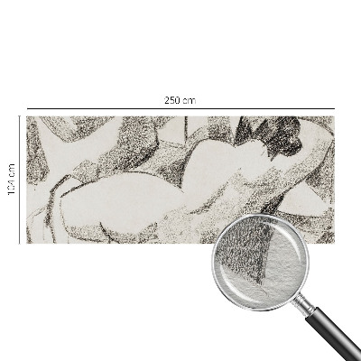 Fotobehang vliesbehang Een liggende figuur