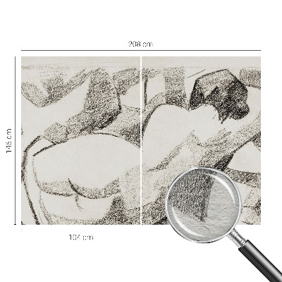 Fotobehang vliesbehang Een liggende figuur