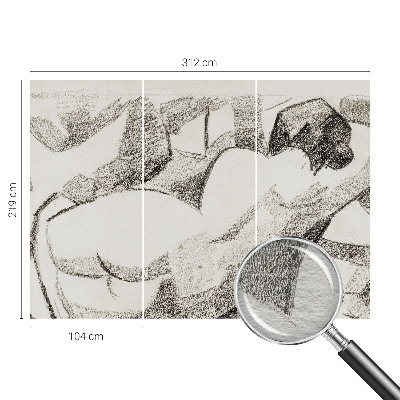 Fotobehang vliesbehang Een liggende figuur