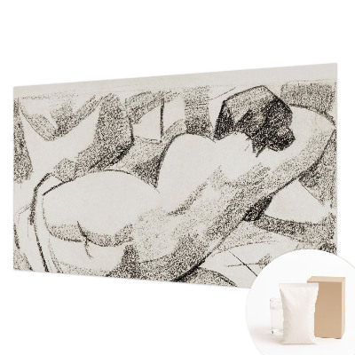 Fotobehang vliesbehang met een liggende figuur als motief