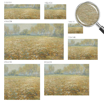 Fotobehang Bloeiend veld