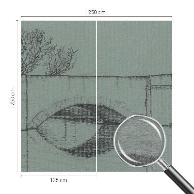 Foto behang op maat Boogbrug