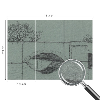 Foto behang op maat Boogbrug