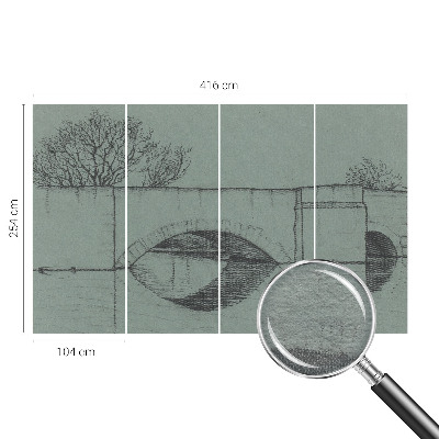 Foto behang op maat Boogbrug