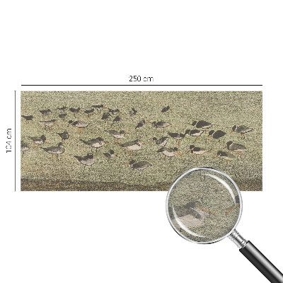Fotobehang op maat met een patroon van vredige vogels