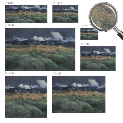 Fotobehang naadloos Door de wind meegevoerde grassen