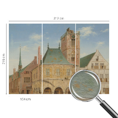 Naadloos fotobehang Historisch stadhuis