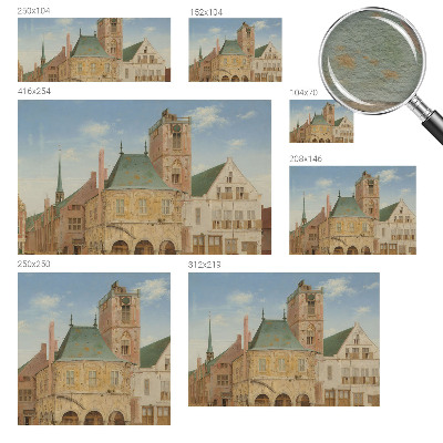 Naadloos fotobehang Historisch stadhuis