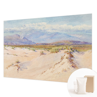 Fotobehang woonkamer met een woestijnlandschap als motief
