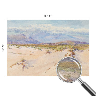 Fotobehang woonkamer met een woestijnlandschap als motief