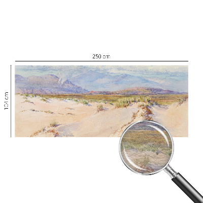 Fotobehang woonkamer met een woestijnlandschap als motief
