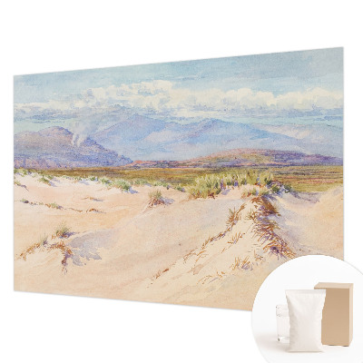 Fotobehang woonkamer met een woestijnlandschap als motief