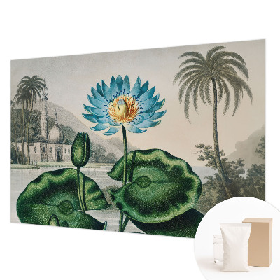 Fotobehang slaapkamer met een exotisch landschap