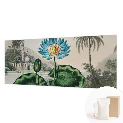 Fotobehang slaapkamer met een exotisch landschap
