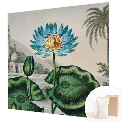 Fotobehang slaapkamer met een exotisch landschap