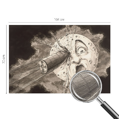 Fotobehang voor de slaapkamer Kosmische botsing