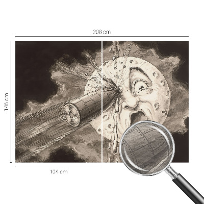 Fotobehang voor de slaapkamer Kosmische botsing