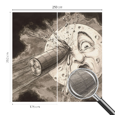 Fotobehang voor de slaapkamer Kosmische botsing