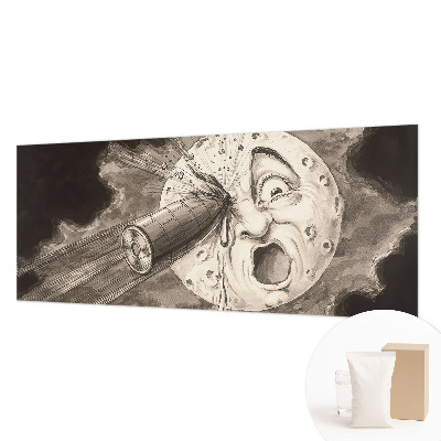 Fotobehang voor de slaapkamer met een ontwerp van een kosmische botsing