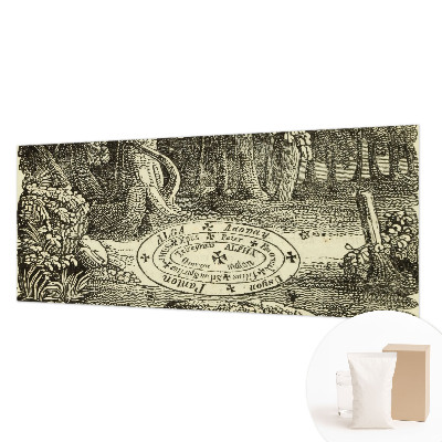 Fotobehang voor de woonkamer met motief van een magische cirkel