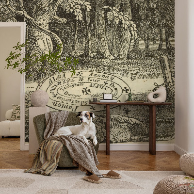 Fotobehang voor de woonkamer Magische cirkel