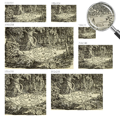 Fotobehang voor de woonkamer Magische cirkel