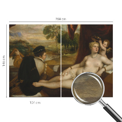 Modern fotobehang met een ontspannende scène