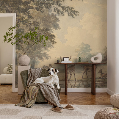 Modern fotobehang voor de woonkamer met het motief 'Bosvrede'
