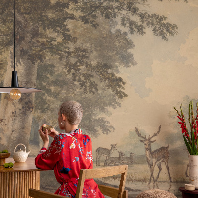 Modern fotobehang voor de woonkamer met het motief 'Bosvrede'