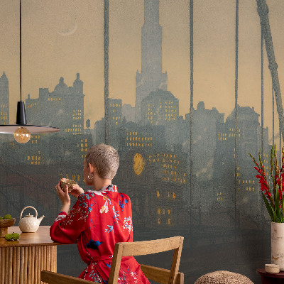 Fotobehang voor slaapkamer Avondpanorama