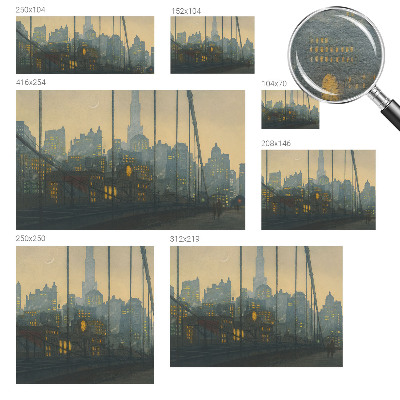 Fotobehang voor slaapkamer Avondpanorama