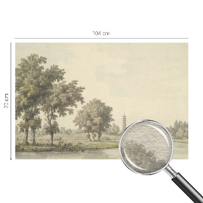 Fotobehang voor de slaapkamer Een rustig park