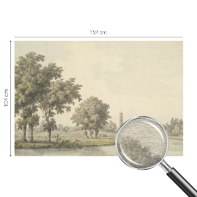 Fotobehang voor de slaapkamer Een rustig park