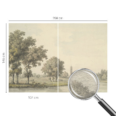 Fotobehang voor de slaapkamer Een rustig park