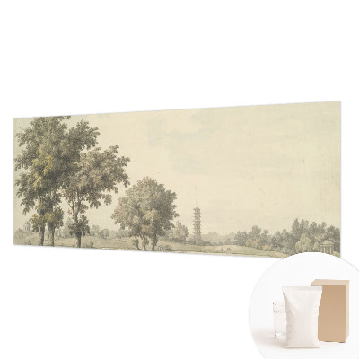 Fotobehang voor de slaapkamer met een kalm parkdecor