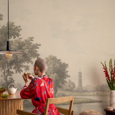 Fotobehang voor de slaapkamer Een rustig park