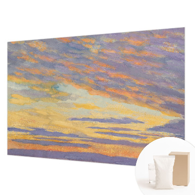 Luxe fotobehang met een pastelkleurige hemel