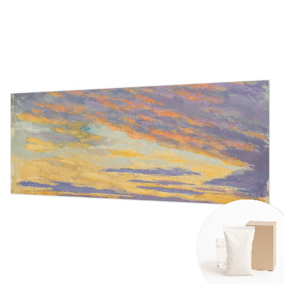 Luxe fotobehang met een pastelkleurige hemel