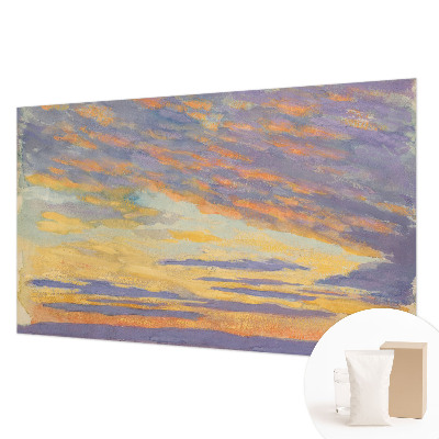 Luxe fotobehang met een pastelkleurige hemel