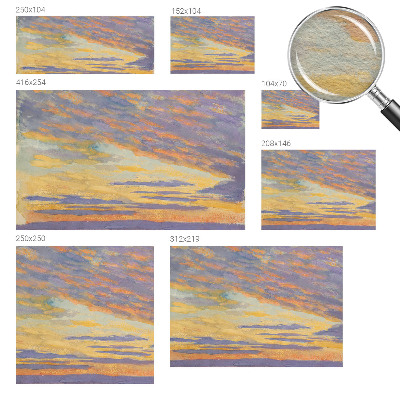 Luxe fotobehang met een pastelkleurige hemel