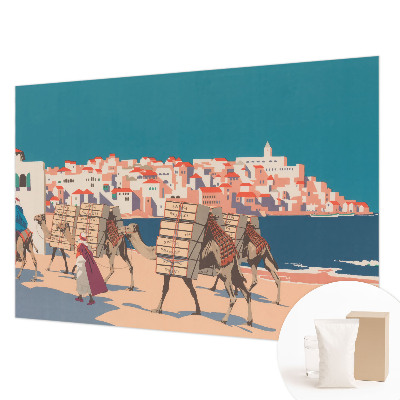 Hoogwaardig fotobehang Kamelenkaravaan