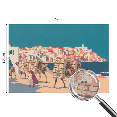 Hoogwaardig fotobehang Kamelenkaravaan