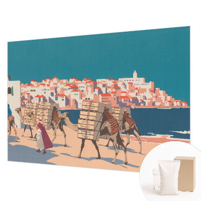 Hoogwaardig fotobehang Kamelenkaravaan