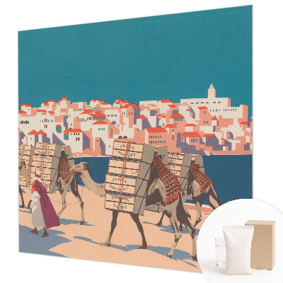 Hoogwaardig fotobehang Kamelenkaravaan