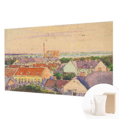 Kwalitatief fotobehang met motief van stedelijke daken