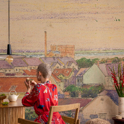 Kwalitatief fotobehang Stedelijke daken