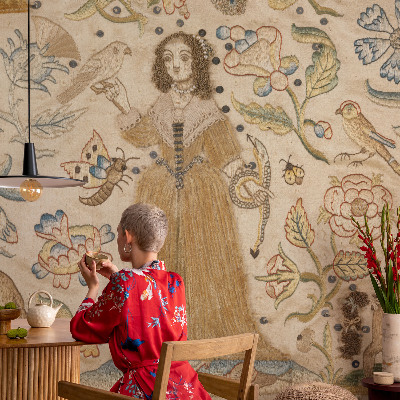 Sfeervol fotobehang met een kleurrijk natuurmotief