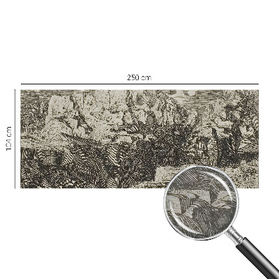 Uniek fotobehang met een berglandschap als motief