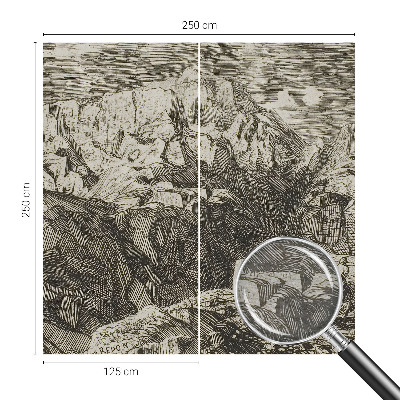 Uniek fotobehang Berglandschap